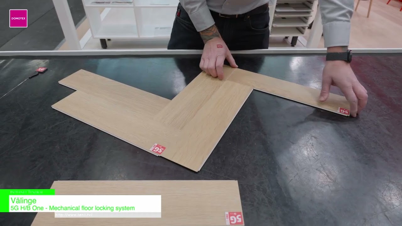 5G H/B วัน – Mechanical floor locking system- Välinge [DOMOTEX 2026- Home of Flooring & Interior Finishing]