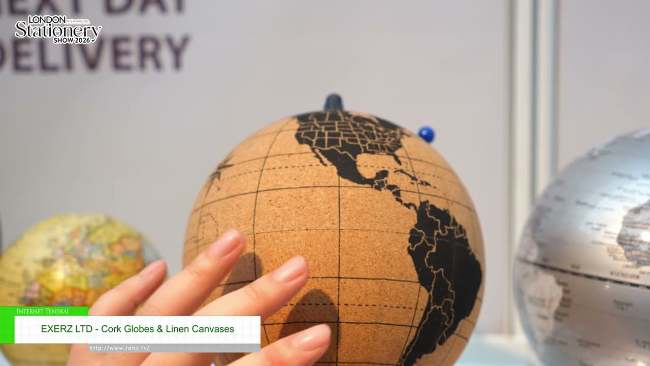 ลูกโลกไม้ก๊อกและผืนผ้าใบผ้าลินิน – EXERZ LTD [LONDON INTERNATIONAL STATIONERY SHOW 2026]
