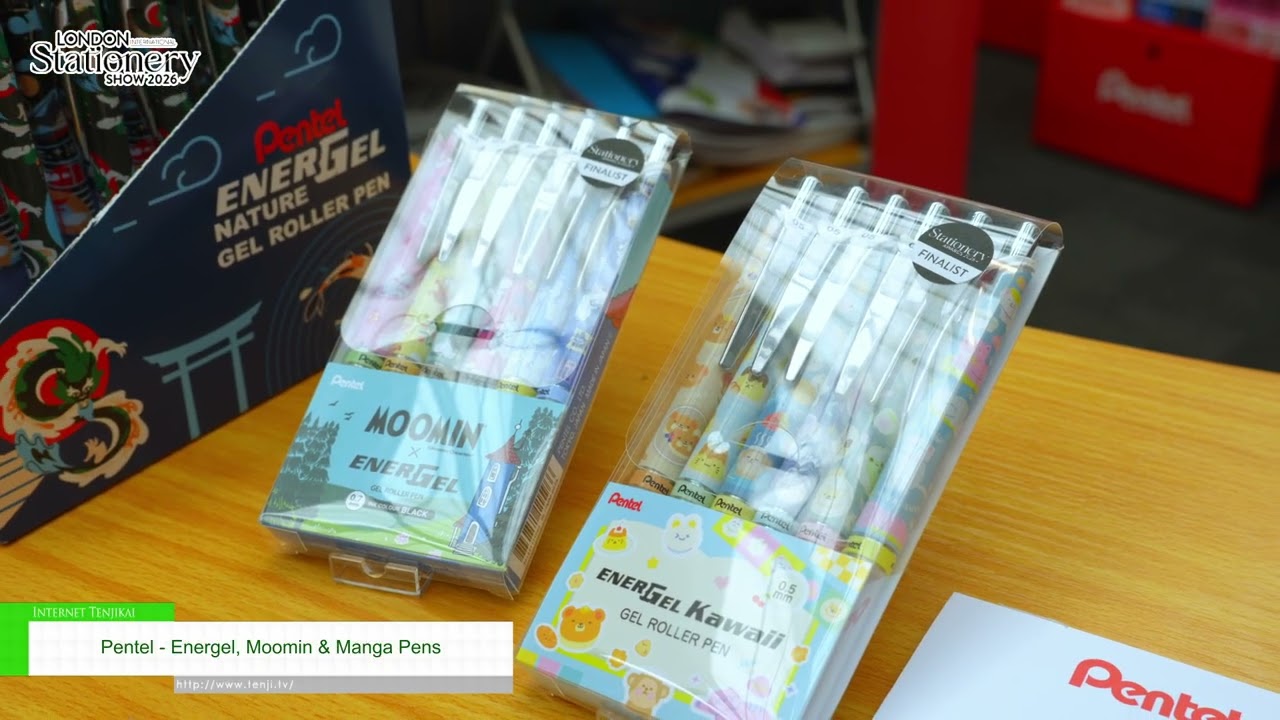 ปากกา Energel ลายมูมินและมังงะ – Pentel [LONDON INTERNATIONAL STATIONERY SHOW 2026]