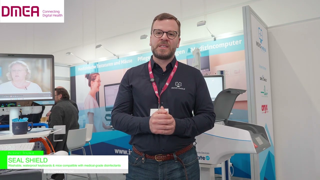 แป้นพิมพ์สำหรับน้ำยาฆ่าเชื้อทางการแพทย์ – SEAL SHIELD [DMEA 2026 – Time to Connect Digital Health]