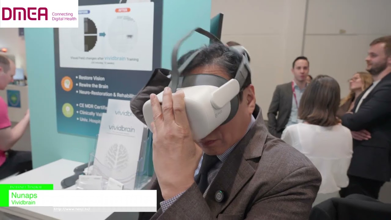 Vividbrain, การบำบัดทางดิจิทัลเพื่อการเรียนรู้การรับรู้ทางสายตาสำหรับผู้มีปัญหาด้านการมองเห็น – Nunaps [DMEA 2026 – Time to Connect Digital Health]